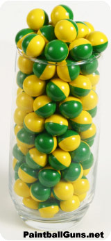Paintballs in Glass